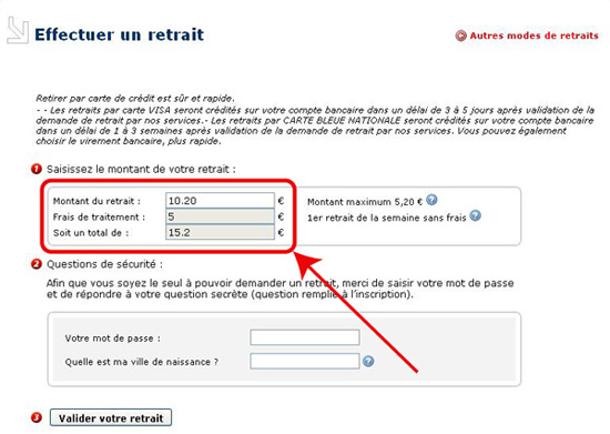 retrait betclic