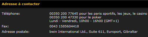 contact bwin