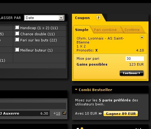 pari sur bwin