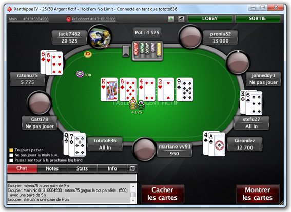 table pokerstars windows