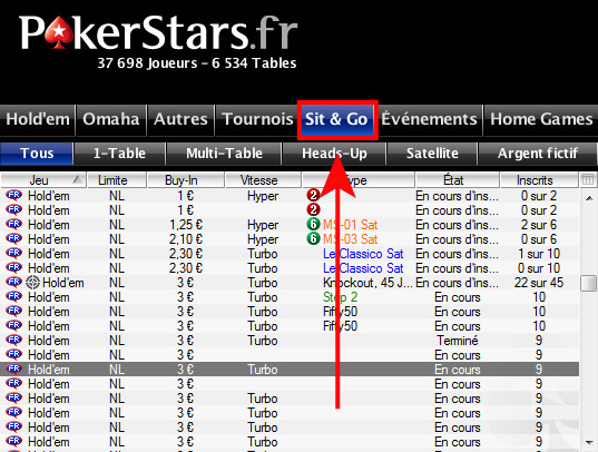 lobby pokerstars sit and go