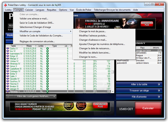 mon compte pokerstars