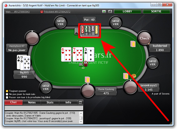 recharger argent fictif pokerstars