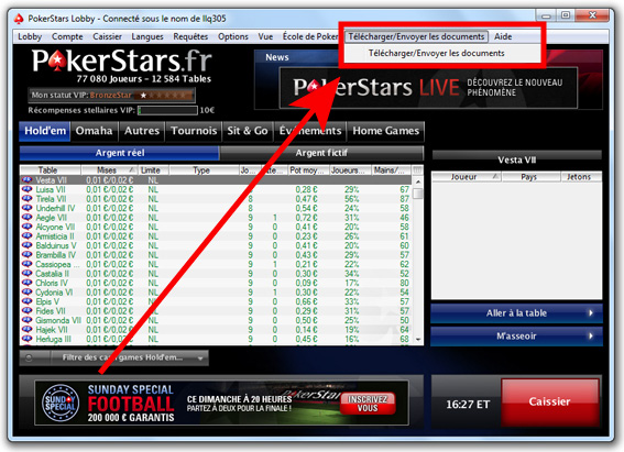 télécharger documents pokerstars