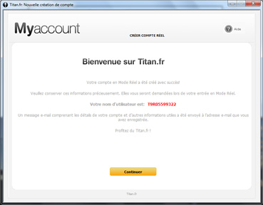 bienvenue titan poker