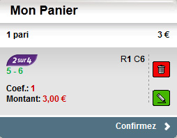 panier 2 sur 4 pmu